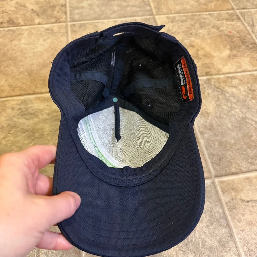 Pukka Headwear Pinehurst Golf Hat Navy Blue Racing Stripes Adjustable Cap‎ - Picture 6 of 11